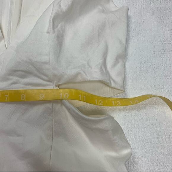 TCEC women's small white dress cutout tiered mini bridal shower fun summer beach - Picture 9 of 11